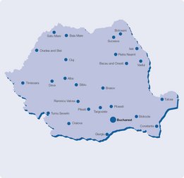 Harta tuturor centrelor de dializă NephroCare din România